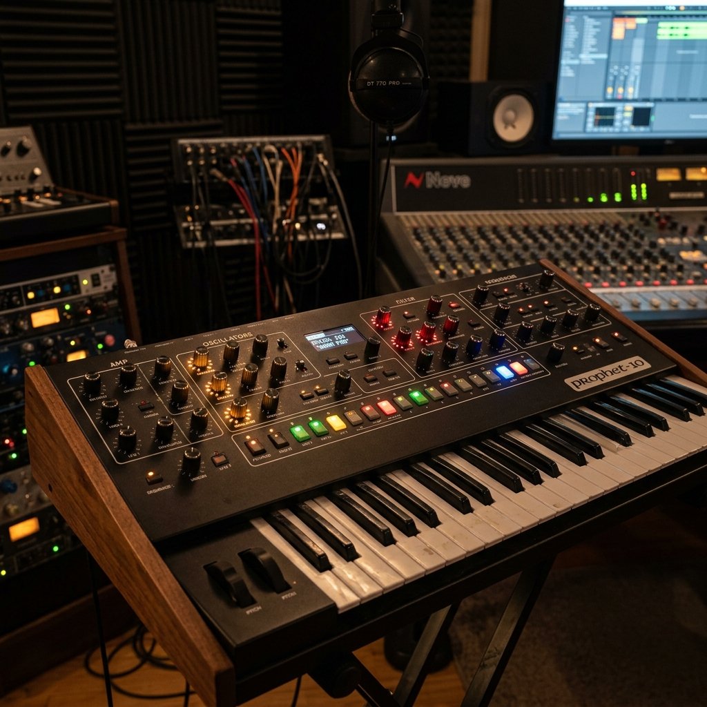 Keyboard Lesson Background - Synth